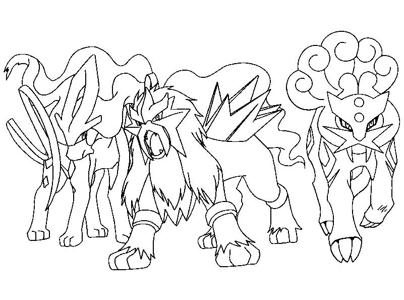 coloriage pokemon trio